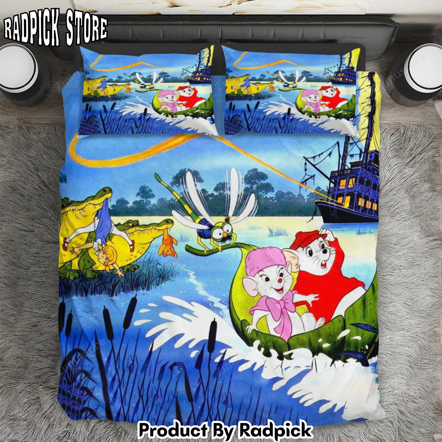 Radpick the rescuers poster 5 3pcs 3pcs bedding set duvet cover and pillow cases gift for fan rp327985